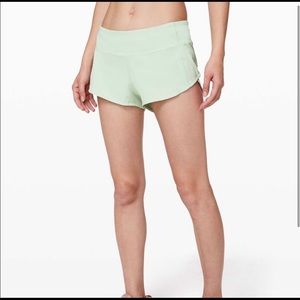 mint green speed up shorts 2.5”
